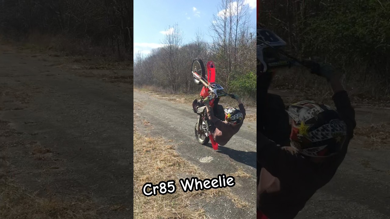Cr85 12’0clock Wheelies 😳 