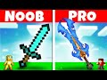 Minecraft diamond sword house build challenge  noob vs pro