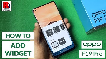How to Add Widgets on Home Screen in Oppo F19 Pro