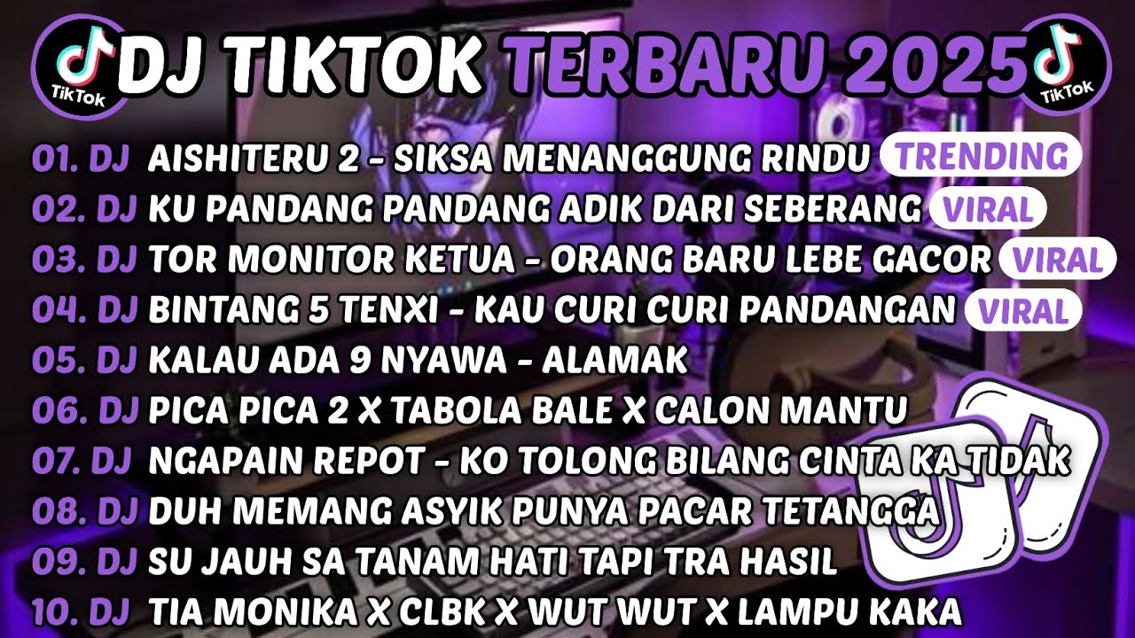 DJ TIKTOK TERBARU 2025-🎵DJ AISHITERU 2 - SIKSA MENANGGUNG RINDU🎵DJ CINTA DARI SEBERANG FULL ALBUM