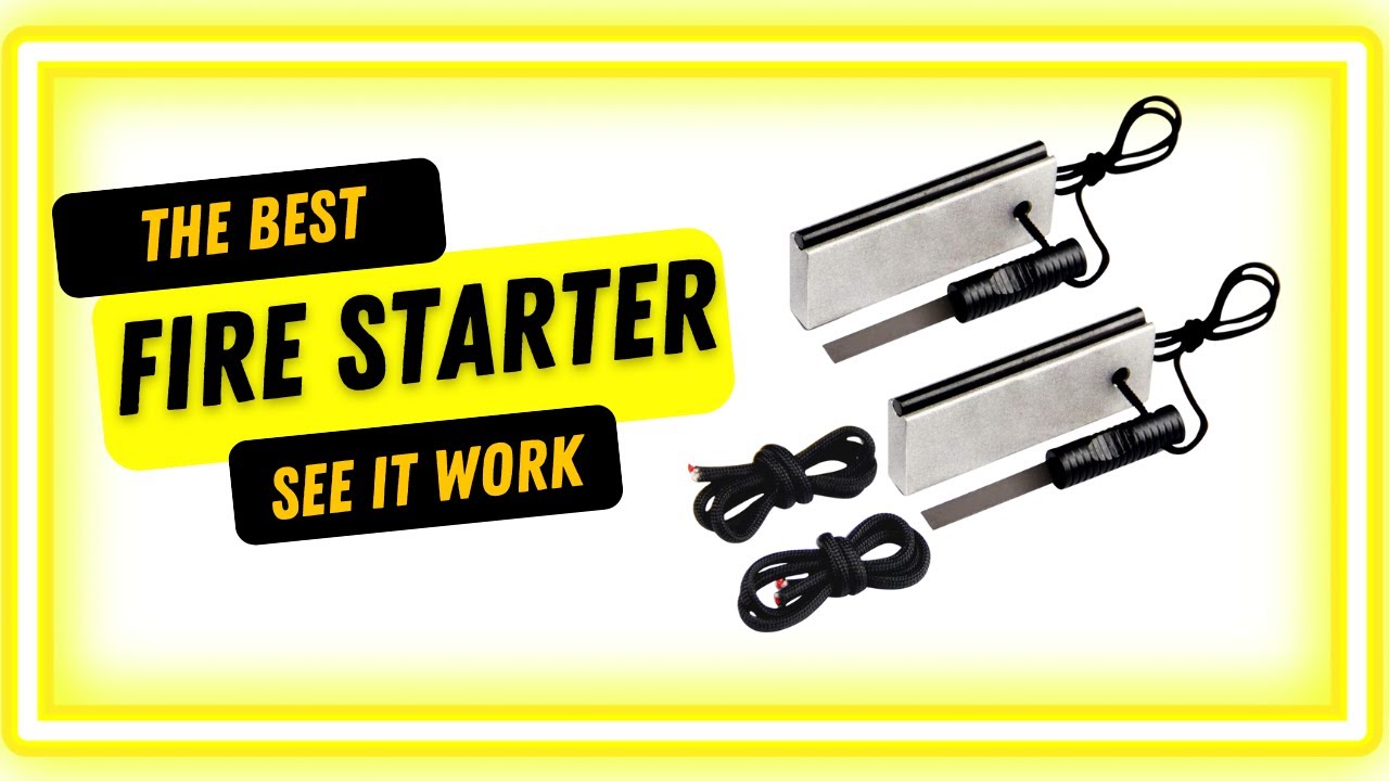 How to start a fire Fire starter Survival gear. AOFAR Magnesium Fire