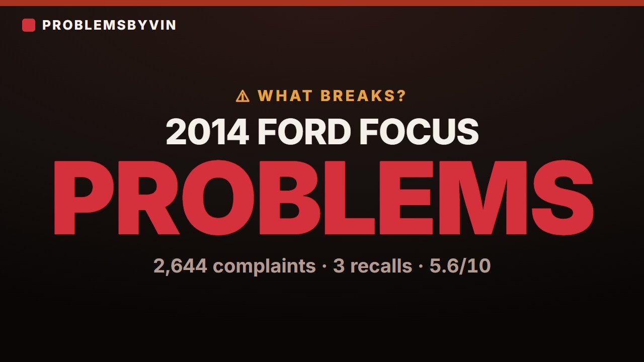 2014 Ford Focus problems — video thumbnail