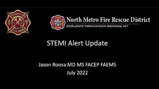 STEMI Alert Update Addendum for NM and LFD