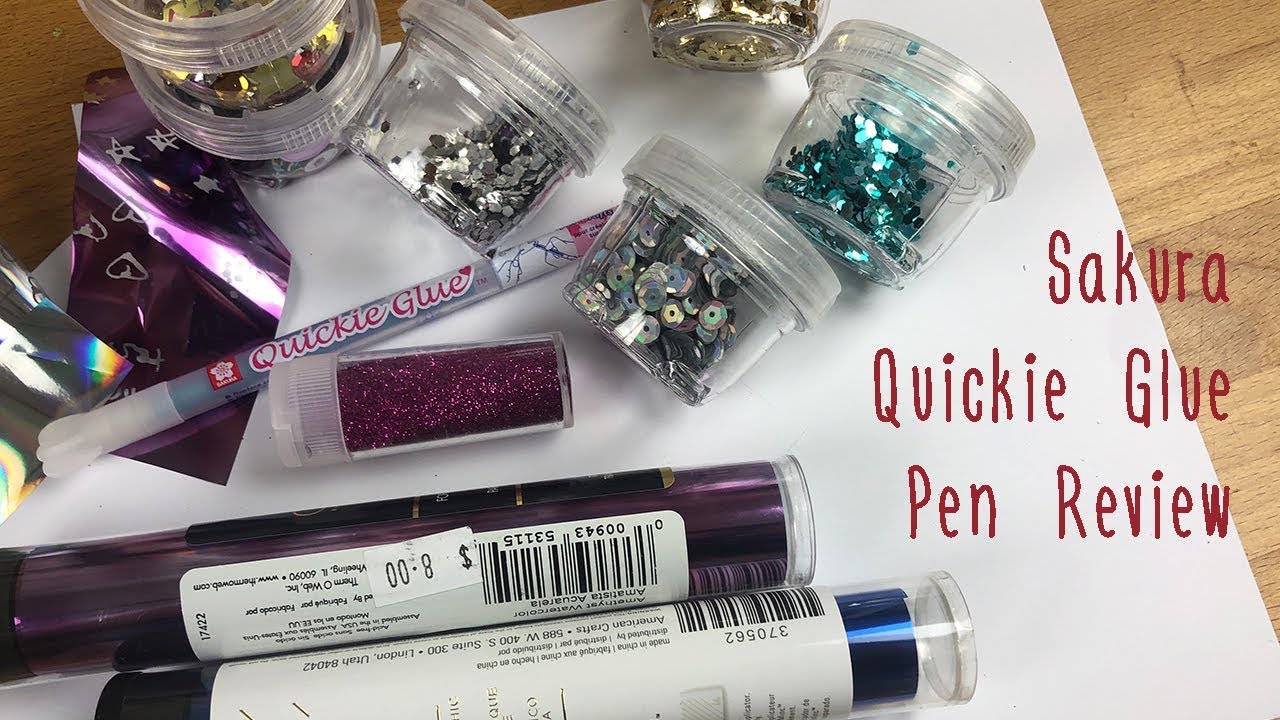 Sakura Quickie Glue Pen Review YouTube