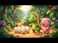 Baby Dino Counts Eggs 🥚 Episode 6 Dino Counting 1 to 10 Early Math Song | Popular 3D Baby Songs
