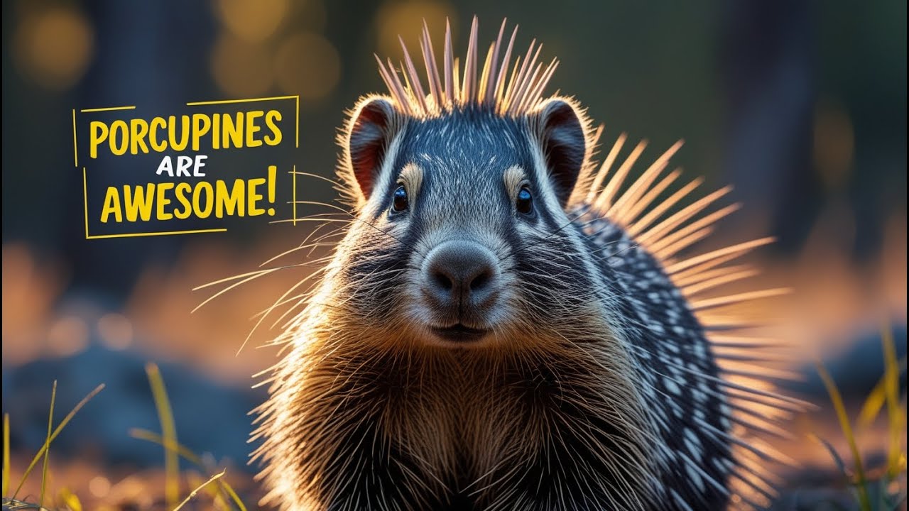 🦔 Porcupine Power! Fun & Quirky Quill Facts for Kids 🌲 - YouTube