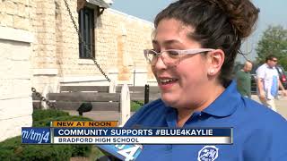 Kenosha community supports Kaylie Juga by wearing blue