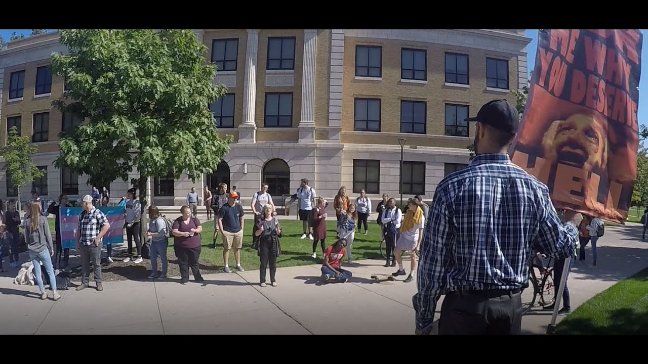 Students Gather To Question The Preacher