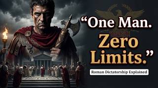 Why Rome Gave One Man ABSOLUTE Power | Roman Dictatorship Explained