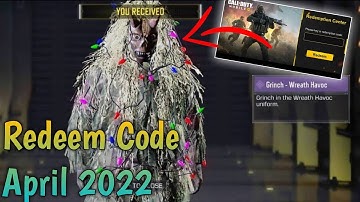 Codm Redeem Code April 2022 | New Redeem Code Codm | Today Redeem Code Codm | Codm Codes 2022