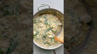 One Pan Creamy Chicken & Orzo | FeelGoodFoodie