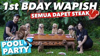 WOW!! THE POOL INSTANTLY DEFLATED.. WAPISH'S BIRTHDAY
