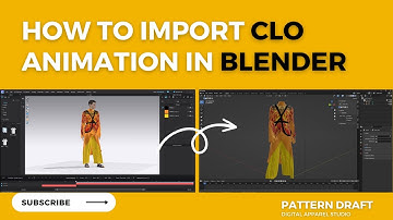 How to Import CLO Animation in Blender / Pattern Draft Digital Apparel Studio