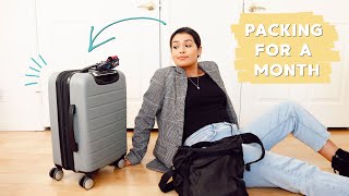 How to Pack for a Month Trip in a CarryOn | Tips & Tricks