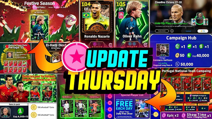 eFootball™ 2026 New Update! Free Epic 😍 New Treasure Link, Thursday Potw & Free Coins Campaign
