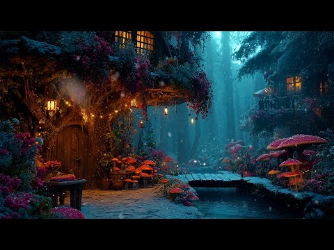 The Peace Frozen Fairycore Village Snow Fantasy Magical Ambience Music For Sleep Relaxes