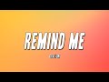 Giveon - Remind Me (Lyrics)