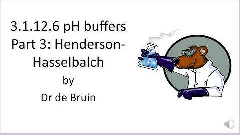 pH buffer calculations with the Henderson-Hasselbalch equation