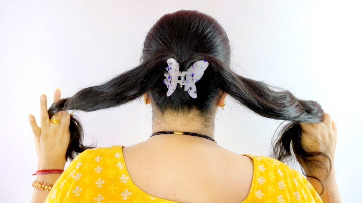 Simple & Graceful Low Bun Hairstyle with  Saree,Kurti || Hair Style Girl ||  Bun Hair style Simple