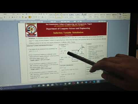 Induction Variable Substitution
