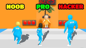 Squid Game Gameplay - NOOB vs PRO vs HACKER (iOS/Android)