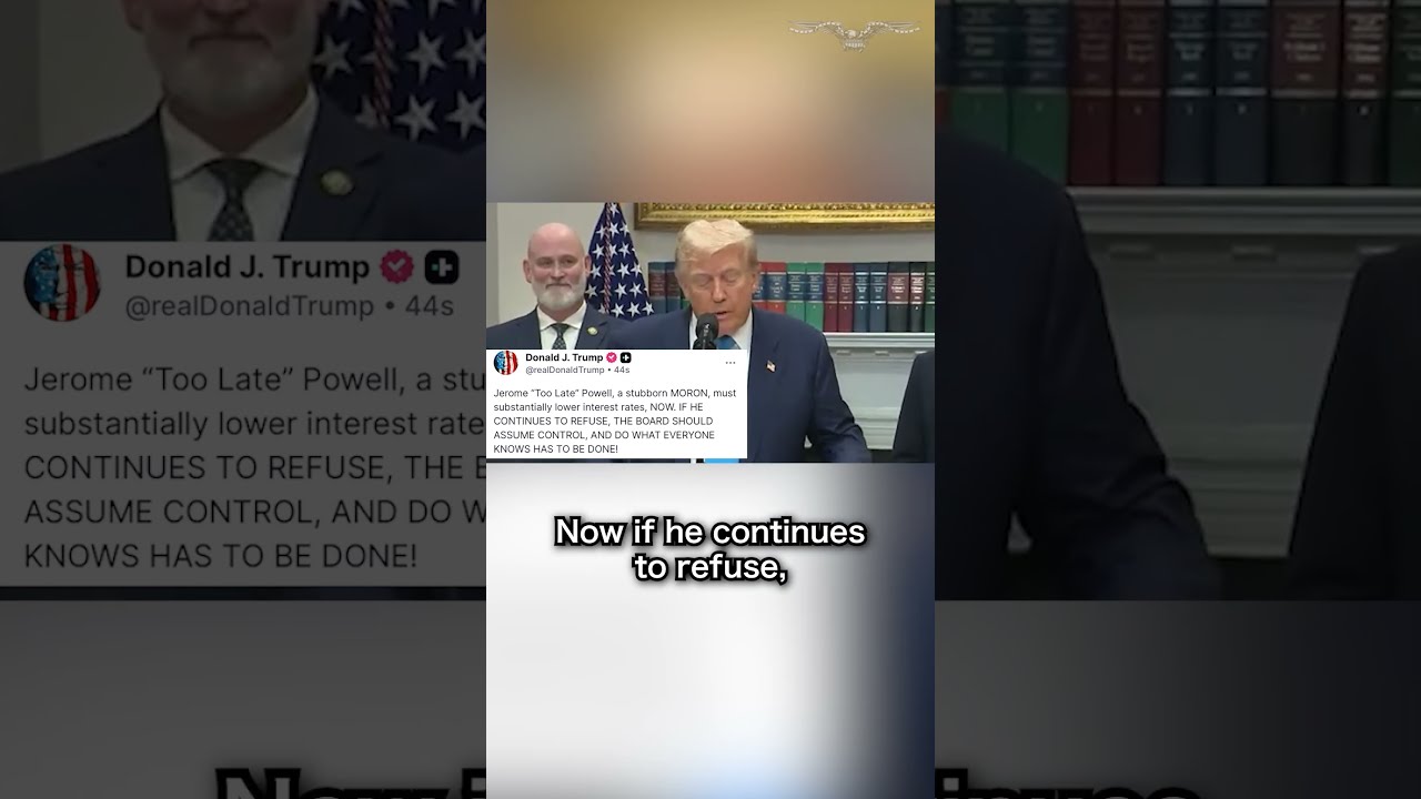 Trump Roept Fed Bestuur Op Om De Controle Over Te Nemen Als Powell Weigert Rente Verlagen