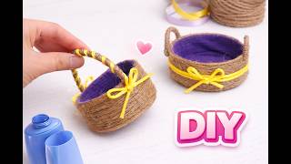 DIY Mini Baskets 🧺 Easy Cute Craft from Plastic Bottle!