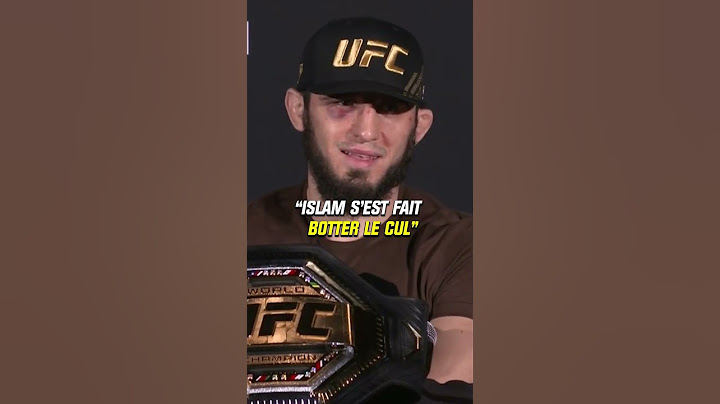 😂 "Islam s'est fait botter le cul", la réponse géniale de Makhachev à ses détracteurs