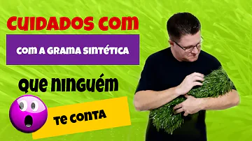 Como cuidar de grama sintético?