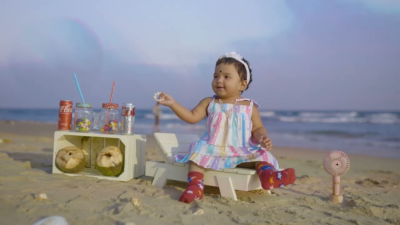 Vaddadi Aadhya 1st Birthday Shoot Video