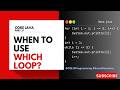 When to use which loop? | Core Java | Telugu Explained