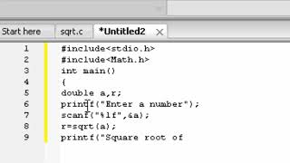 How to calculate square root in c language in hindi and english