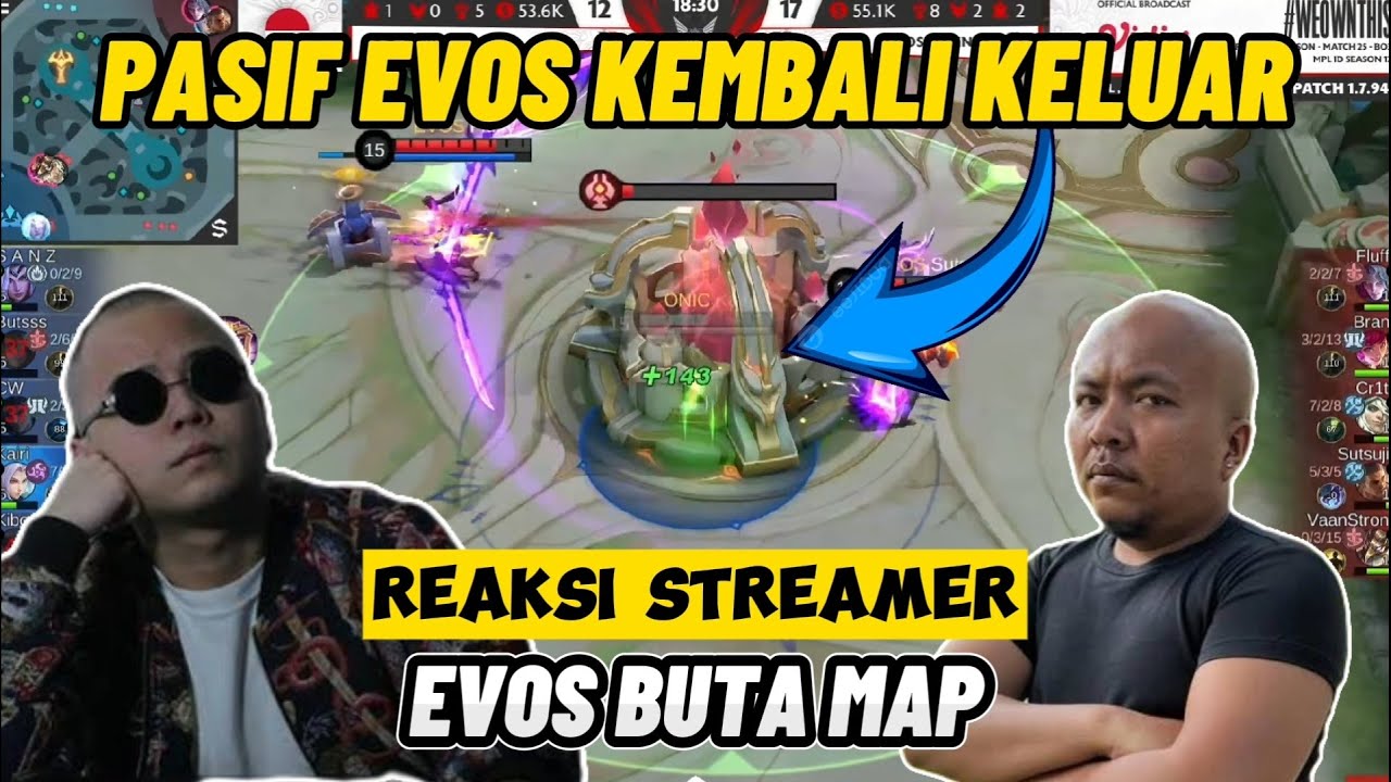 EVOS KEMBALI BUTA MAP | REKASI STREAMER SETELAH EVOS KALAH MELAWAN ONIC | MPLID S12