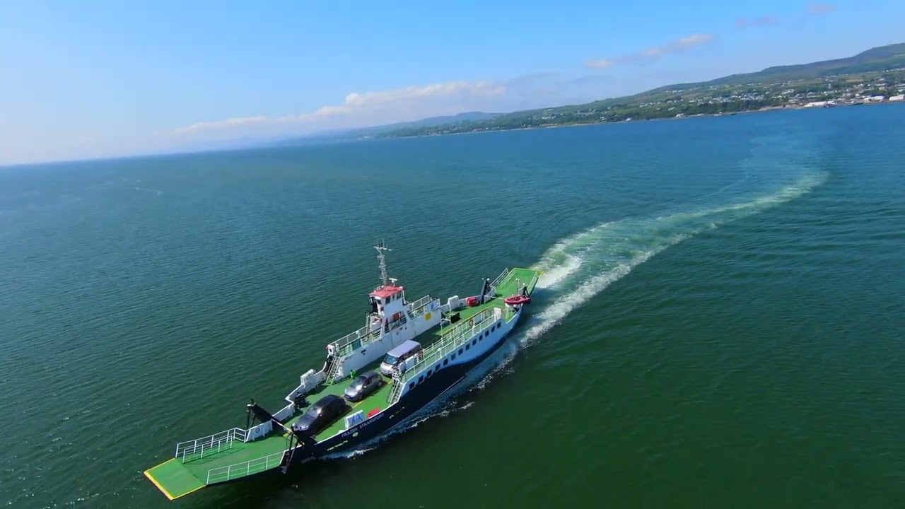 Magilligan Greencastle Ferry Drone 4K Footage