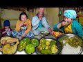 Capsicum and chicken mix recipe  cookig  eating in village kitchen  rural life nepal