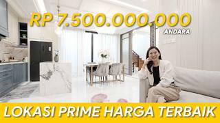 Rumah  Furnished Brand New Nempel Pintu Tol Andara Hanya 75m Nego Eps 580