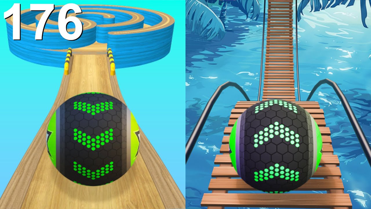 Скоростной забег Going Balls, забавные фейлы на всех уровнях, сложные уровни для Android и iOS (1...