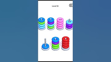 Hoop Stack level 13 #games #gaming #puzzle