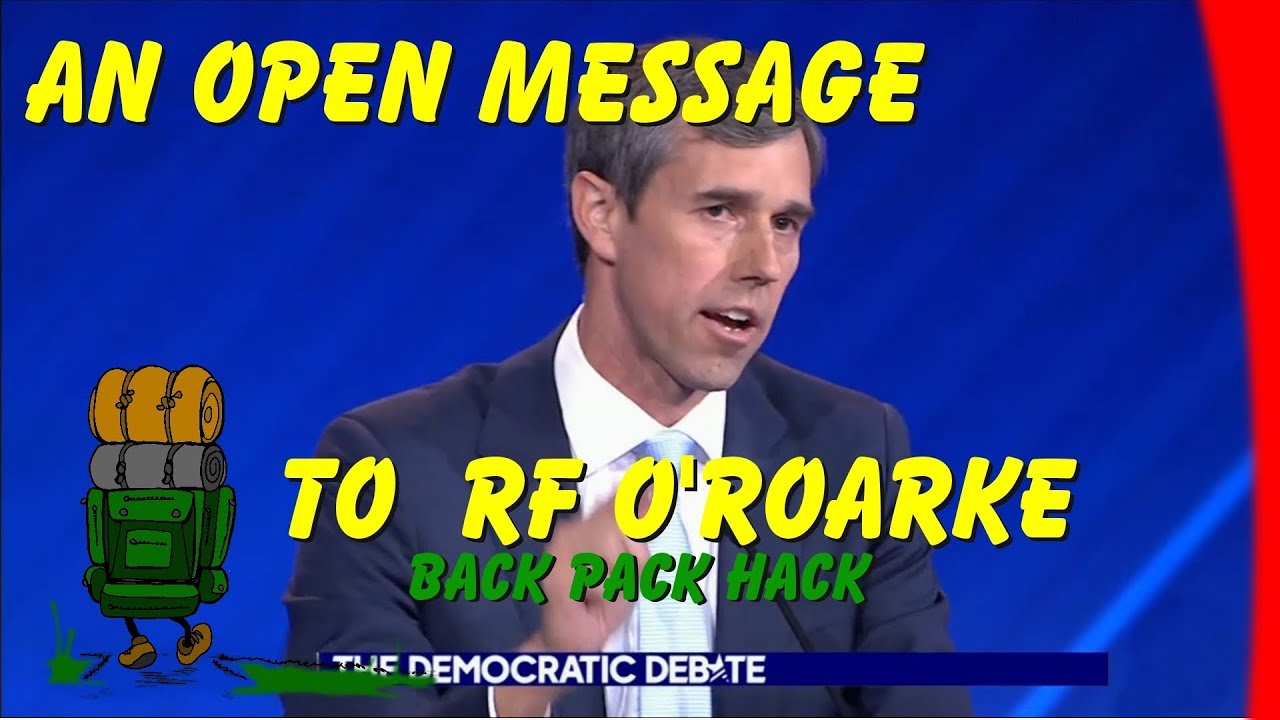 Robert Rourke An Open Message for Robert Francis O'Rourke - YouTube