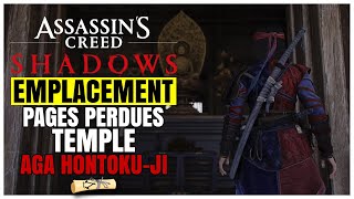 Assassin's Creed Shadows - Temple Aga Hontoku-ji - Pages perdues