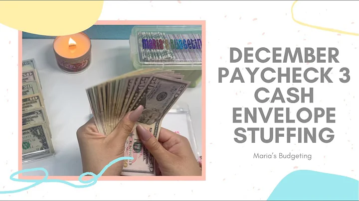 December 2021 Budget | Cash Envelope and Sinking Funds Stuffing | Paycheck 3 | 22 Year Old Budget |
