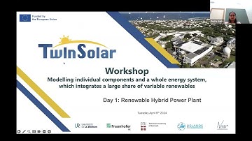 TwInSolar workshop: Renewable Hybrid Power Plants - Intro DAY 2