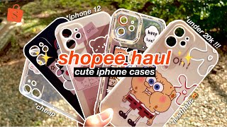 Shopee Haul  Case Hp Aesthetic under 20k  Try On   Iphone 12
