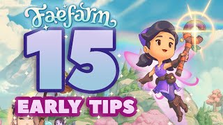 15 Amazing Early Game Tips for a Perfect Start in Fae Farm