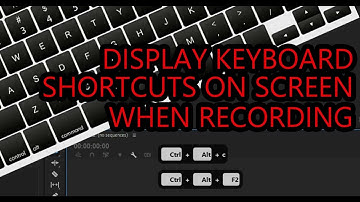 Automatically display keyboard shortcuts hotkeys keystroke on the screen During Screen Record