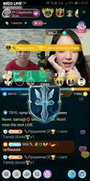 Host shasha bigo live pk thai