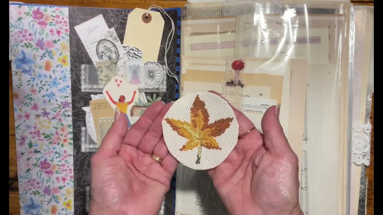 Junk Journal Paper De Stash Kit 170+ pieces including original printables and a handmade notebook