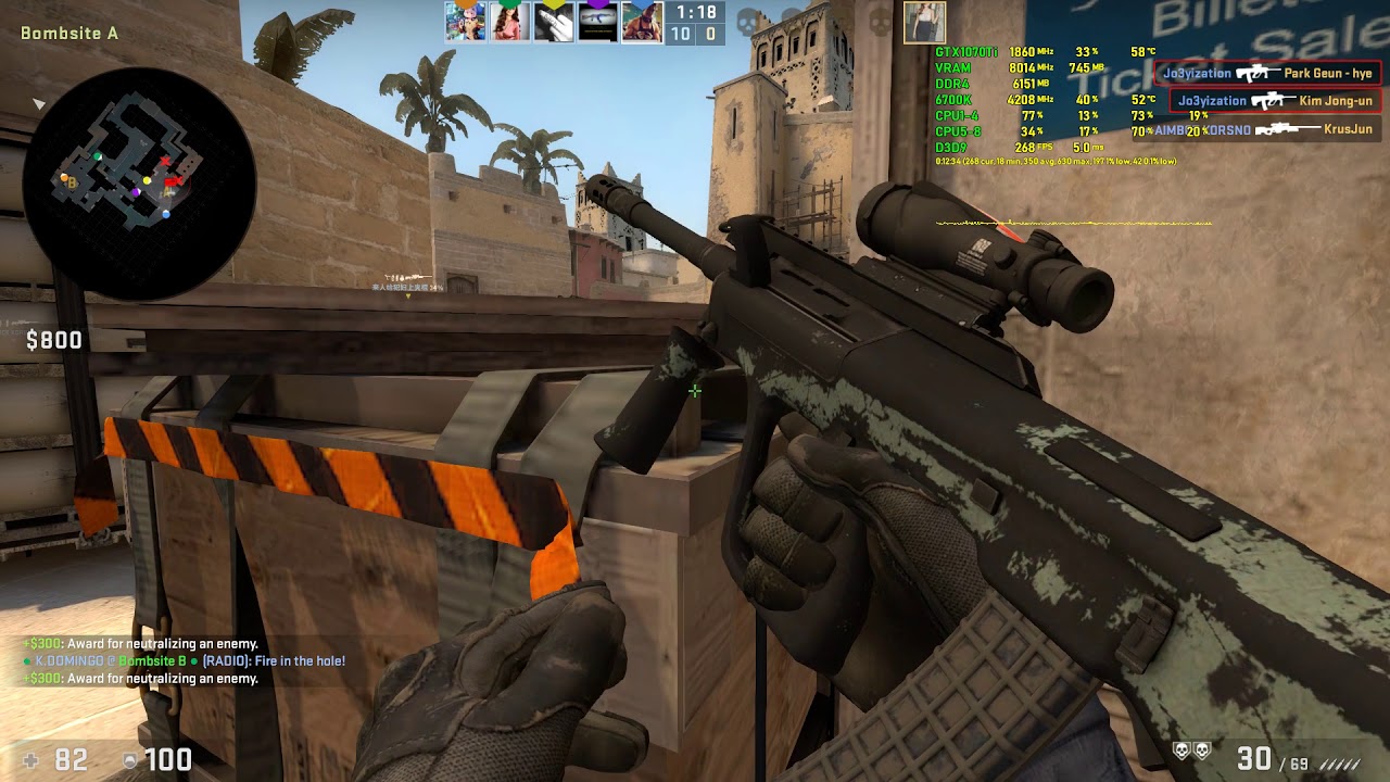 CS:GO - 5v5 Matchmaking MG2 - Mirage - 300fps - GTX 1070 Ti + i7-6700k ...