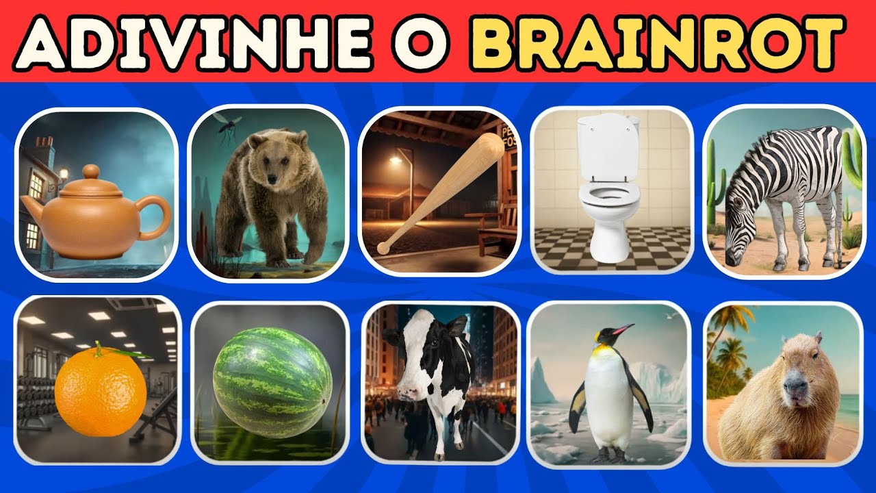 Adivinhe o BRAINROT Pela Versão Normal / Você Consegue Acertar Todos ...