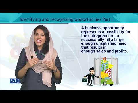 Identifying and Recognizing Opportunities Part 1 | Entrepreneurship | MGT602_Topic061